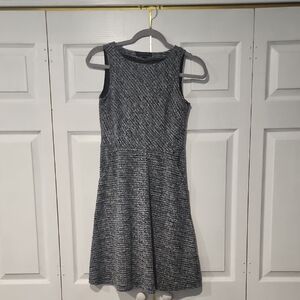 Banana Republic Textured Gray Midi Dress